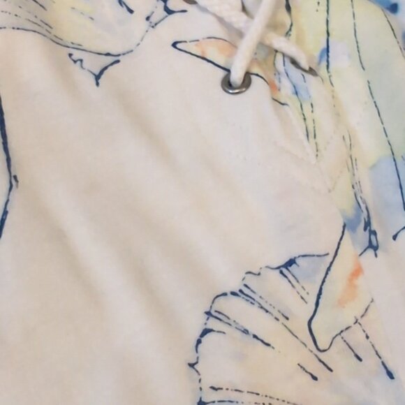 Chaps Sleeveless Beach Dress Midi A-Line Summer Vacation Resortwear Sea Shells - Picture 13 of 14